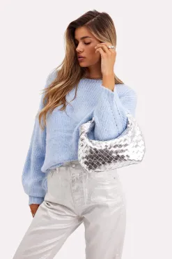New LOAVIES BRAIDED BABE - SILVER Zilver