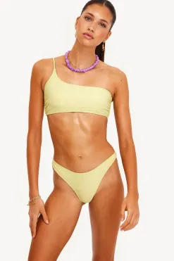 Outlet LOAVIES FEELING FINTASTIC - OLIVE GREEN WAVY LUREX Lichtgroen