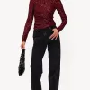 Discount LOAVIES GLITTERING TOP Rood