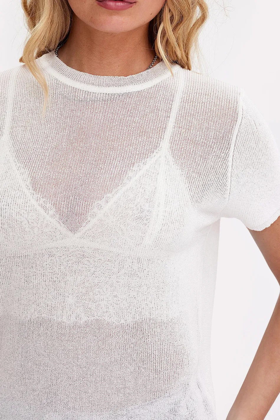 Outlet LOAVIES KNIT MY THING - WHITE Wit