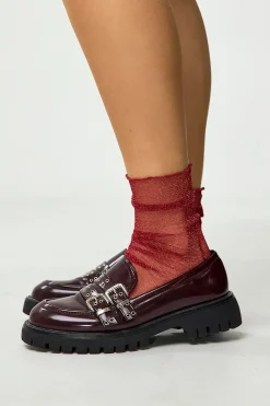 Fashion LOAVIES LOVE YOU SEEK Donkerrood