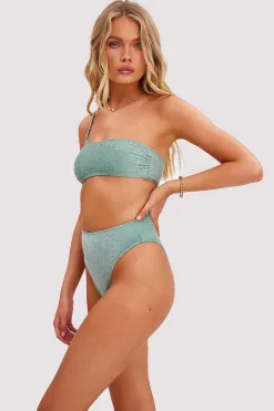 Fashion LOAVIES PIECE OF PARADISE - DARK GREEN LUREX Donkergroen