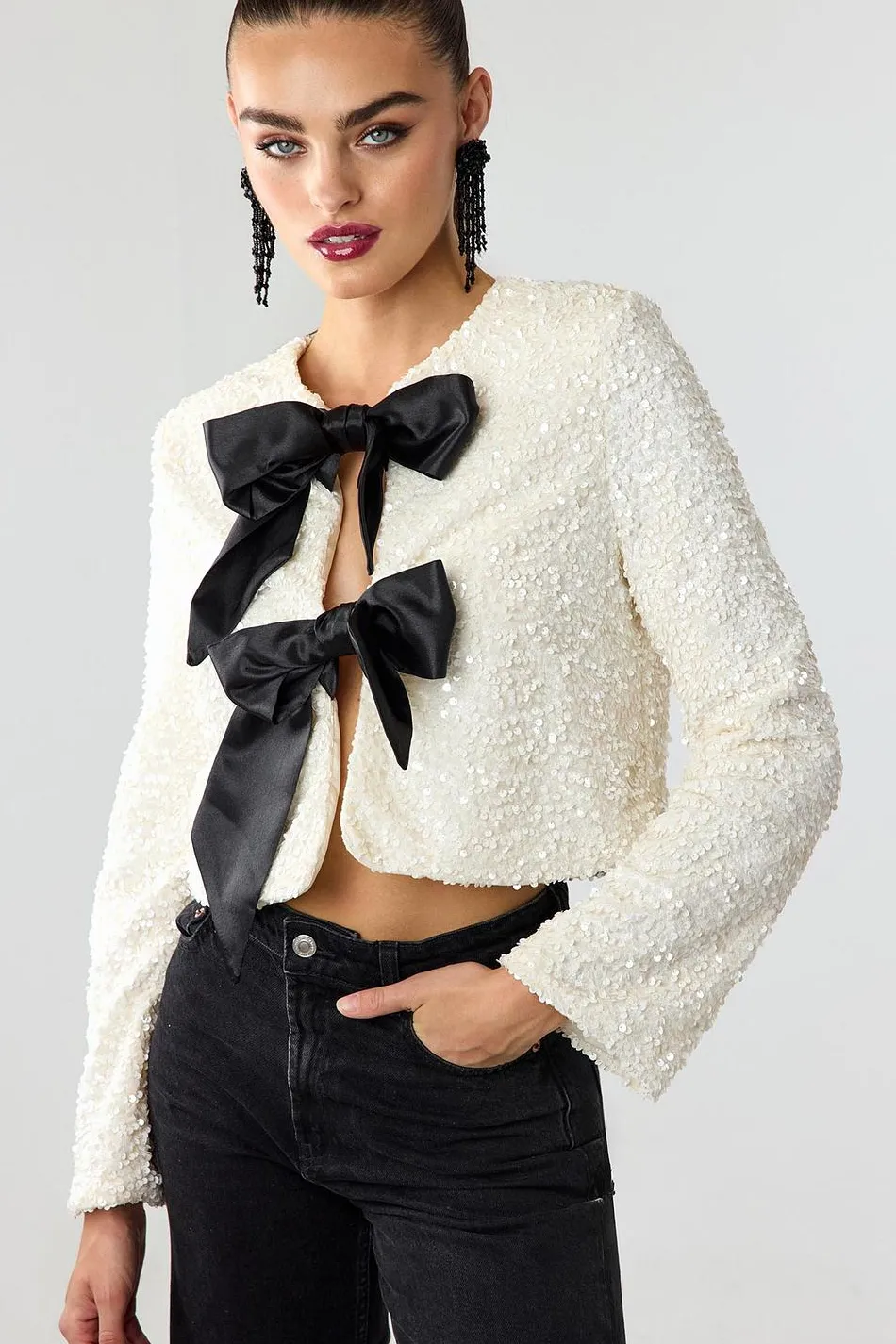New LOAVIES SEQUINS EVERYWHERE Wit